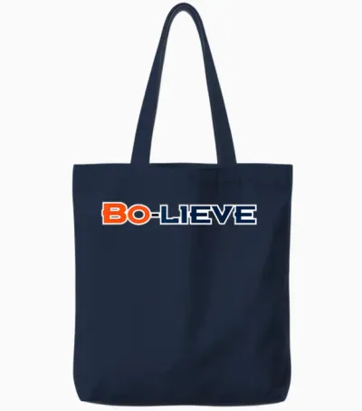 We Bo-Lieve in Denver Tote Bags - Navy