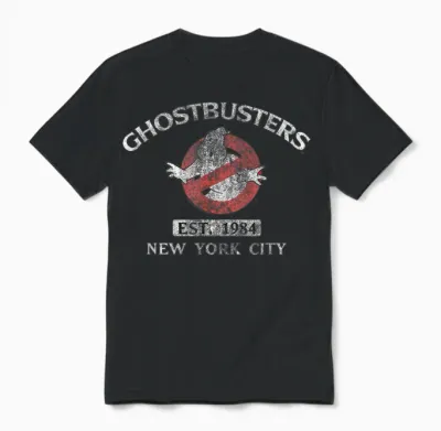 Ghostbusters Est. 1984 New York City Retro Movie Unisex T-Shirt - Black