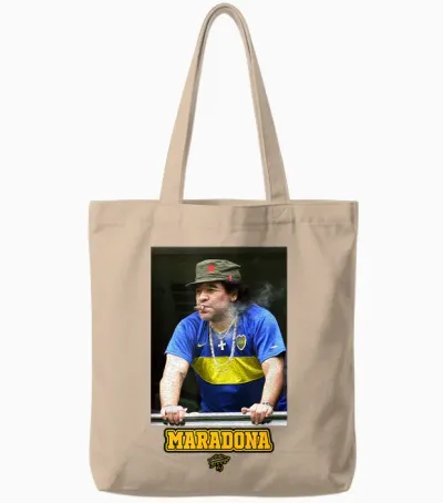 Maradona Boca Che Tote Bags - Natural