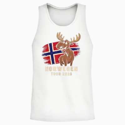 Norwegen Tour 2026 Unisex Tank Top - White