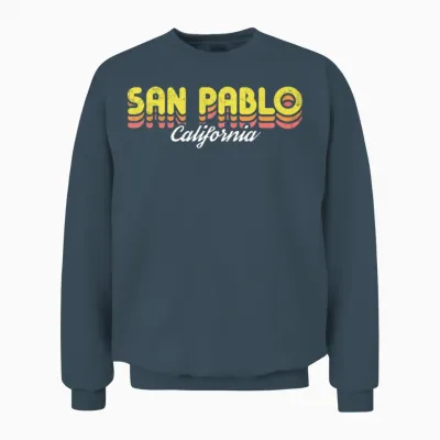 Retro San Pablo California Unisex Sweatshirt - Dark Heather