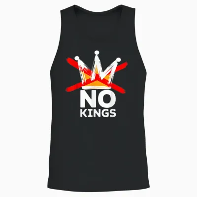 No Kings October 18 No Kings Day Unisex Tank Top - Black