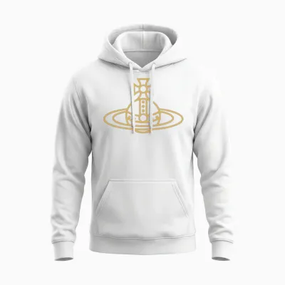 Bestselling Westwood Crown Logo Unisex Hoodie - White