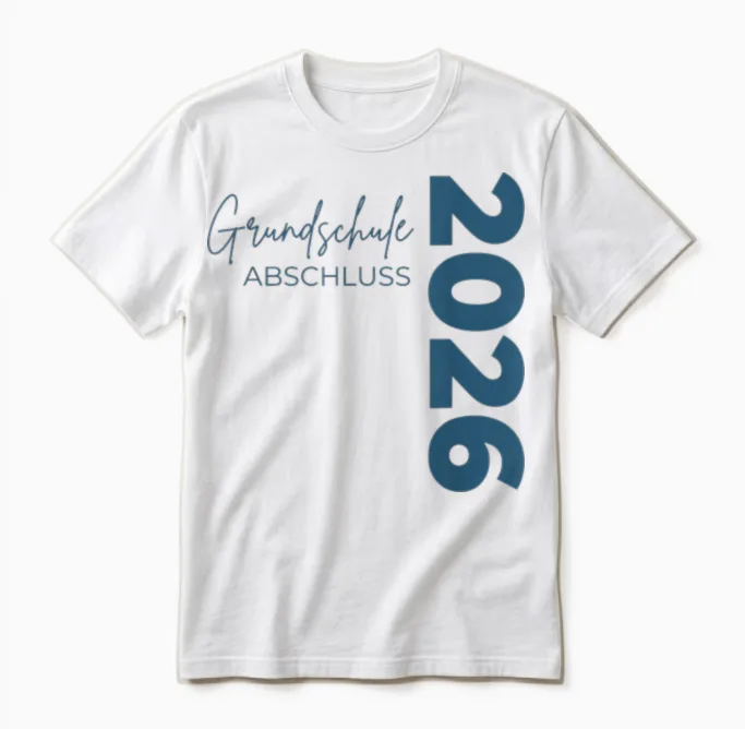 Grundschule Abschluss 2026 Schulwechsel 4. Klasse Abschied Unisex T-Shirt in White