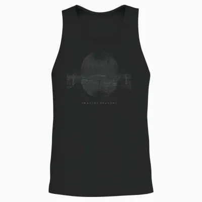 Offizielle Imagine Dragons Distress Fade T-Shirt - Unisex Erwachsene, Schwarz, Kurzarm, Klein, Klassische Passform, Polyester Unisex Tank Top - Black