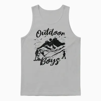 Outdoor Boys Logo Unisex Tank Top - Ash