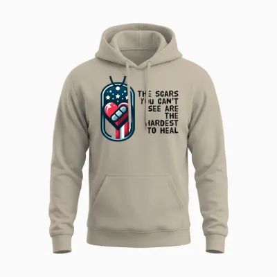 Veteran Mental Health Unisex Hoodie - Sand
