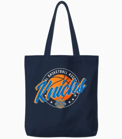 Ballon Officiel De La Nba New York Knicks Tote Bags - Navy