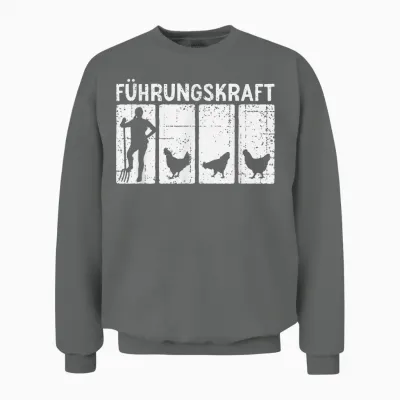Führungskraft Huhn Hahn Hühnerzüchter Hühner Unisex Sweatshirt - Graphite Heather