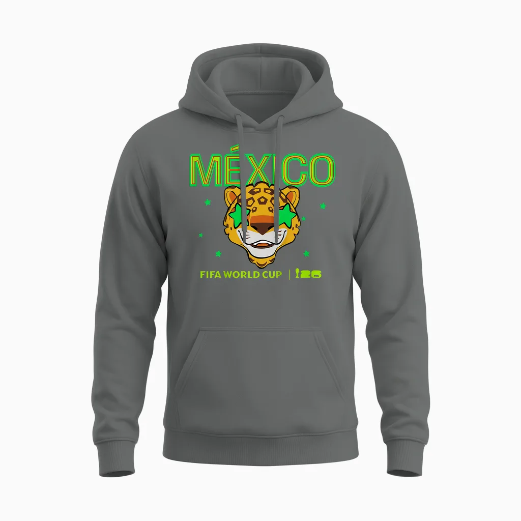 Kinder Fifa World Cup26 Mexiko Maskottchen Sterne Unisex Hoodie in Graphite Heather