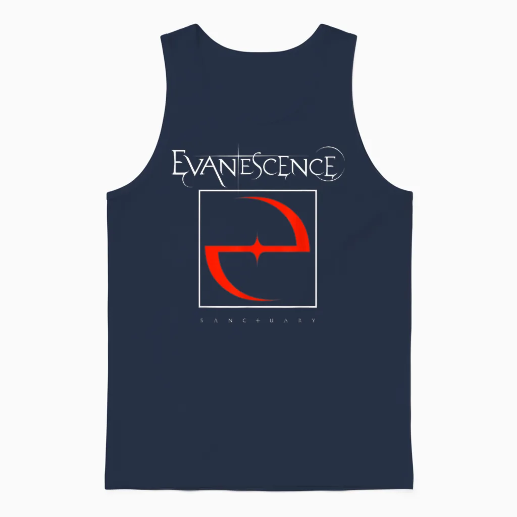 Evanescence 2026 World Tour Date Back Unisex Tank Top in Navy