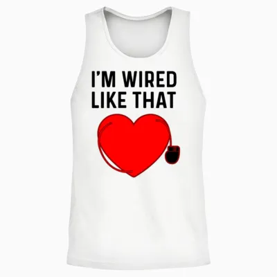 Pacemaker Icd Heart Attack Survivor Unisex Tank Top - White