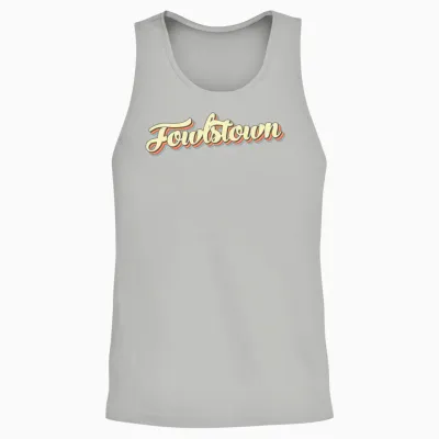 Fowlstown Baseball Font Unisex Tank Top - Ash