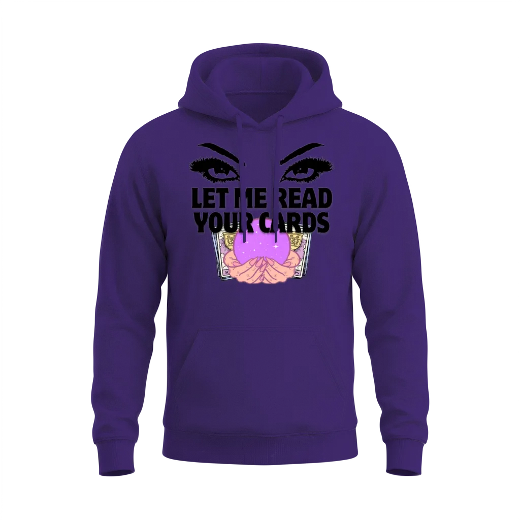Let Me Read Your Cards β Books & Reading Unisex Hoodie - Purple