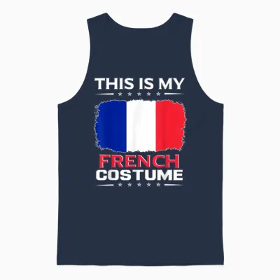 Das Ist Mein Französisches Kostüm France T-Shirt, Black Unisex Tank Top - Navy