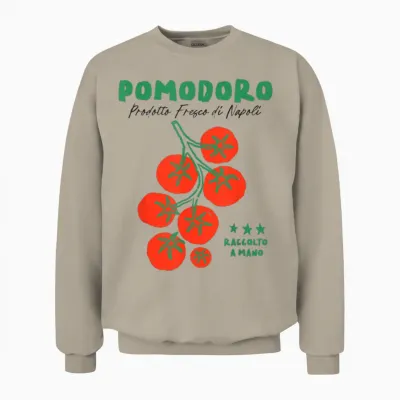 Pomodoro - Sommer Frische Tomaten, Pizza, Pasta Unisex Sweatshirt - Sand