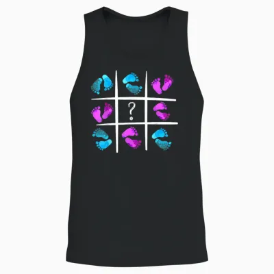 Gender Reveal T-Shirt Für Jungen Oder Mädchen – Lustiges Geschlecht Offenbart Unisex Tank Top - Black