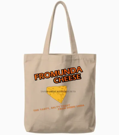 Fromunda Cheese Tote Bags - Natural