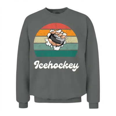 Retro Hockey Legend Unisex Sweatshirt - Graphite Heather