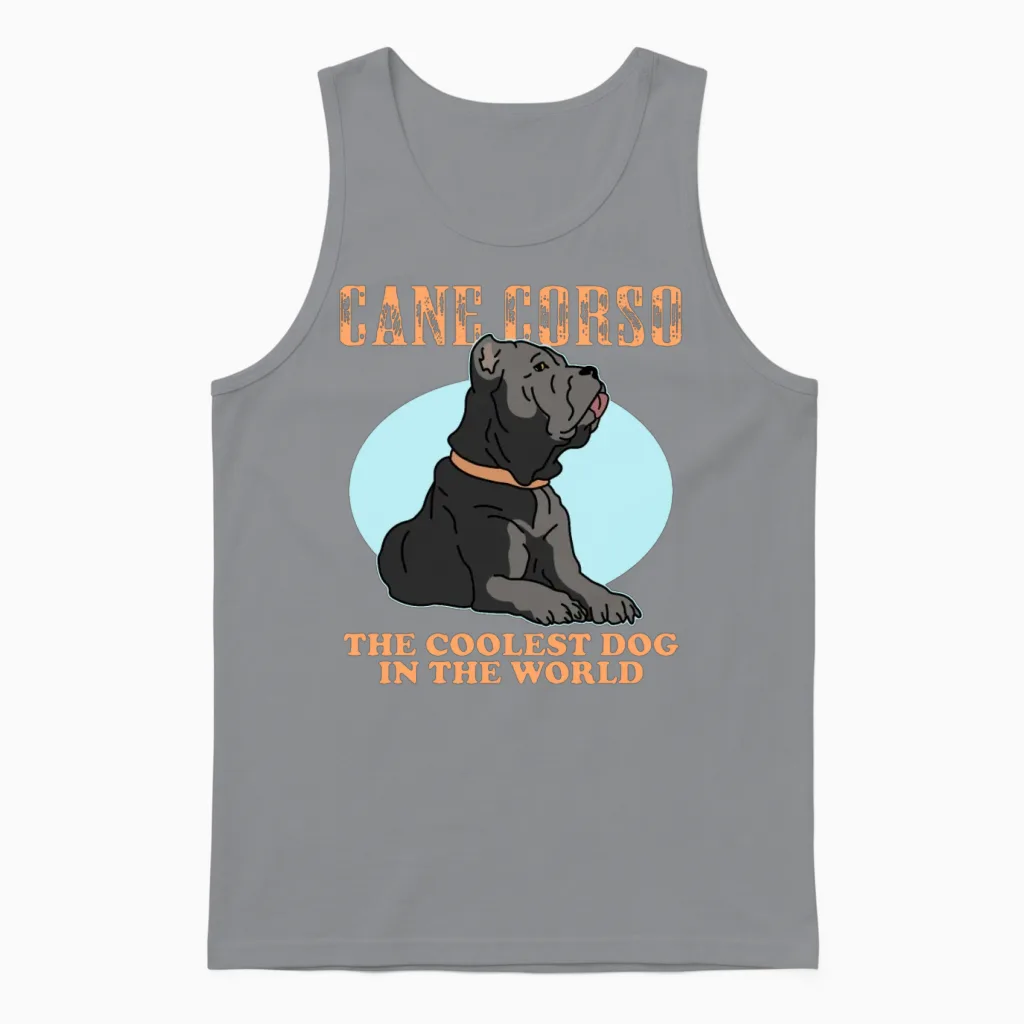 Cane Corso the Coolest Dog Dogs Owner Unisex Tank Top in Sport Grey