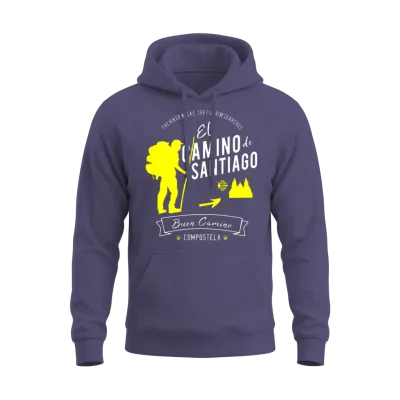 El Camino De Santiago Compostela Spain Pilgrim Unisex Hoodie - Heather Sport Dark Navy