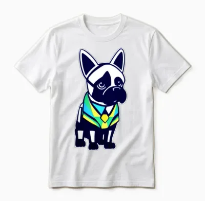 Funny Dog Unisex T-Shirt - White