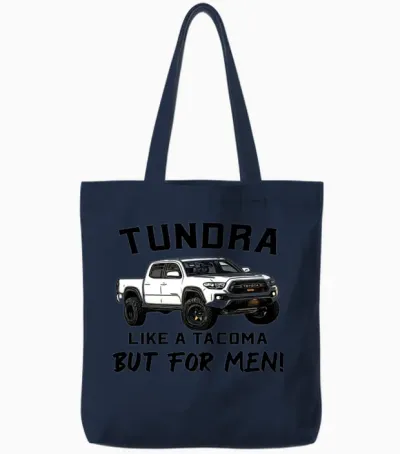 Tundra the Tacoma for Men Tote Bags - Navy