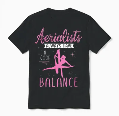 Aerial Silks. Aerial Silk Unisex T-Shirt - Black