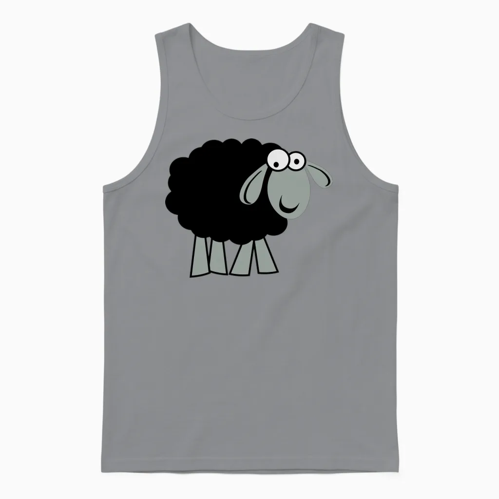 Sheep Unisex Tank Top in Sport Grey