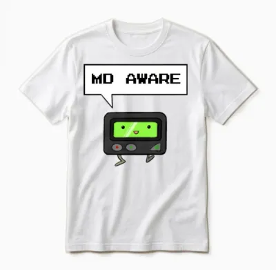 Md Aware Unisex T-Shirt - White