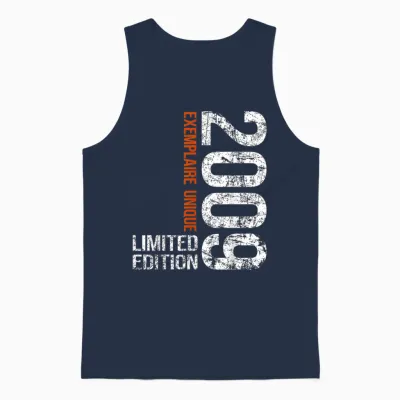 16th Anniversary 2009 Vintage 16 Years Boy and Girl 2009 Unisex Tank Top - Navy