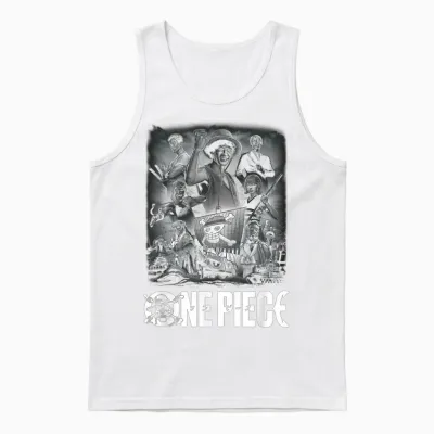 One Piece Unisex Tank Top - White