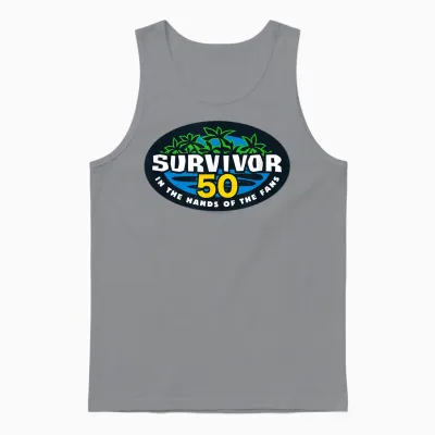 Survivor Season 50 Logo Officially Licensed Unisex Tank Top - Sport Grey