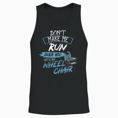 Wheelchair Handicap Unisex Tank Top - Black