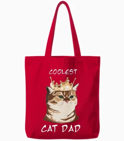 Funny Animals Tote Bags - Red