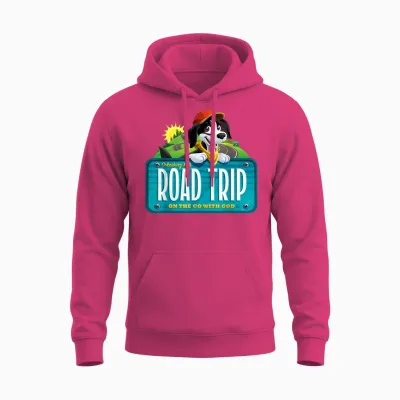 Celebrating Kids Road Trip on the Go with God Vbs 2025 Unisex Hoodie - Heliconia