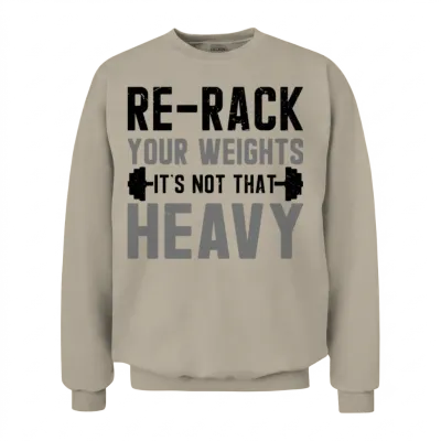 Gym Etiquette and Hygiene Essentials Unisex Sweatshirt - Sand