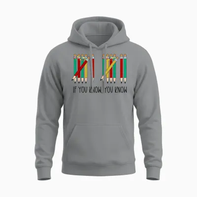 Funny Six Seven 6 7 Meme Gen Alpha 67 if You Know You Know Unisex Hoodie - Sport Grey