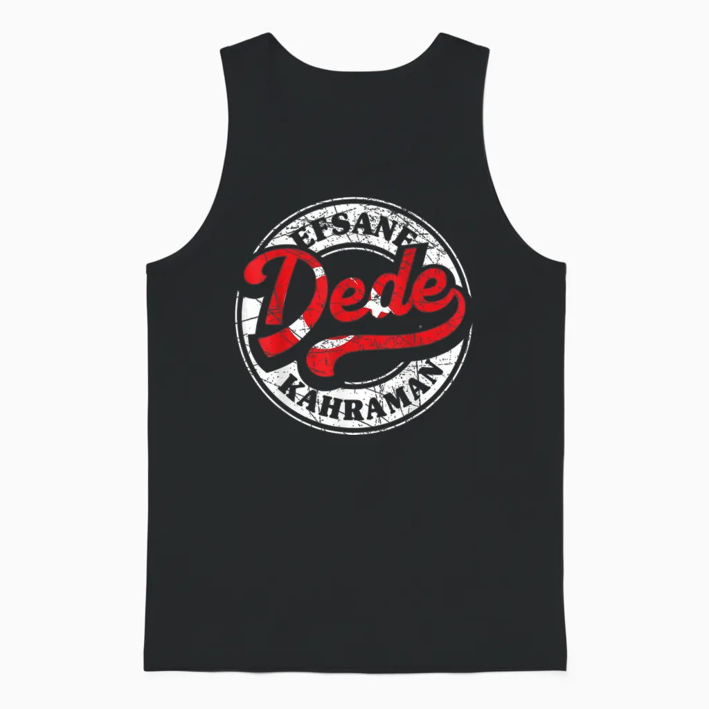 Bester Dede Der Welt Türkischer Opa Großvater Türkei Retro Unisex Tank Top in Black