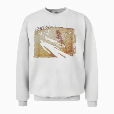 Korn Swing Set Cover T-Shirt, Black, S Unisex Sweatshirt - White