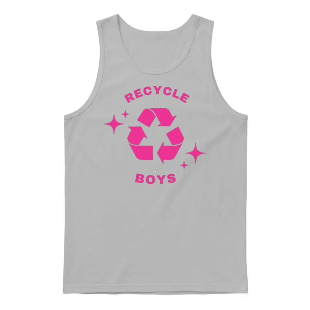 Recycle Boys Y2k Aesthetic Unisex Tank Top - Ash