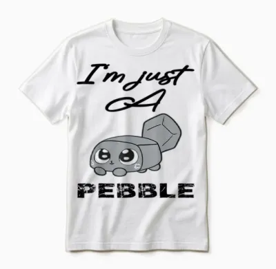 I'm Just a Pebble, Dandy's World Pebble Cute Unisex T-Shirt - White