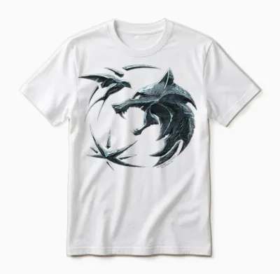 The Witcher Destiny Crest Officially Licensed Unisex T-Shirt - White