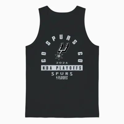 Nba 2026 Playoffs Mantra Spurs Over the Rainbow Unisex Tank Top - Black