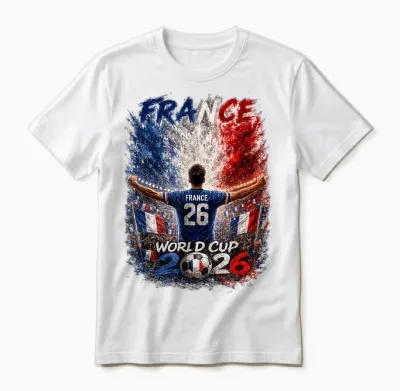 Fußball - Wm World Cup 2026 Frankreich Unisex T-Shirt - White
