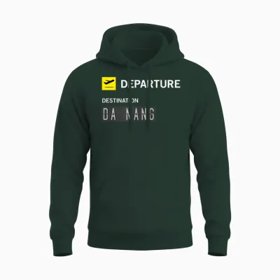 Tableau D'affichage Aéroport Départ Da Nang Unisex Hoodie - Forest