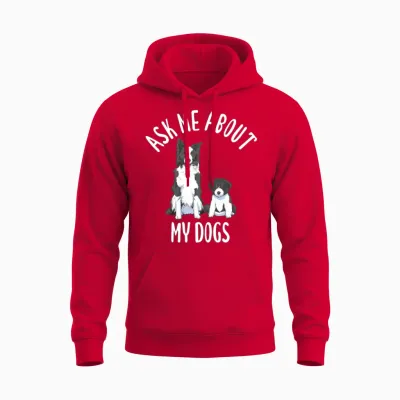 Dog Pet Dog Mom Dog Lover Unisex Hoodie - Red