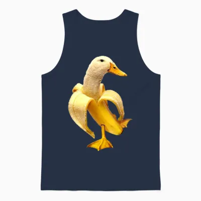 Bananen-Ente Unisex Tank Top - Navy