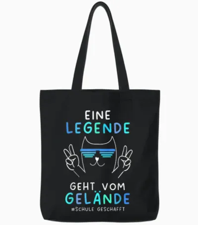 Schulabschluss Abitur Realschule Hauptschule Schule 2026 Tote Bags - Black