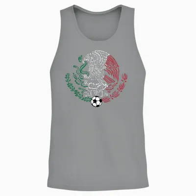 Mexico Mexican Eagle Men Women Boys Girls Unisex Tank Top - Sport Grey